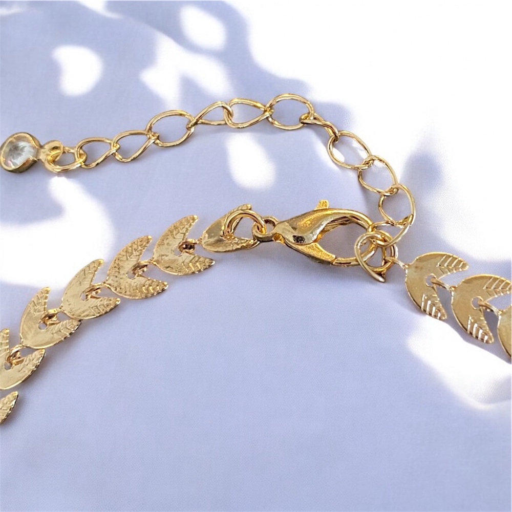 14k gold plated 6.5 inch bracelet with 2 inch extender bracelet - CLEARANCE! - Picture 4 of 5